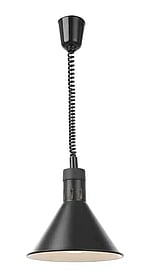 Justerbar varmelampe i sort, 250w