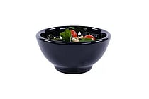Global Black Sauce/salat/suppe skål Ø13,5xH6,4 cm.