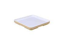 Cube Champagnefarvet låg/bakke(2) 10,5 x 10,5 x H1,4cm – 3 stk. på lager