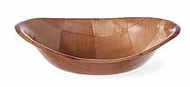 Oval brødkurv i træ, tilf f.eks. pitabrød, 255x190mm