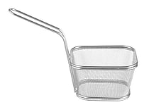 Sorte, stabelbare mini-friturekurve, 130x115x80mm, mat finish