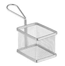 Miniaturekurv til dybstegning, 100x80x(h)75mm.