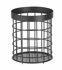 Sort bestikkurv, ø120x(h)150mm, mat finish