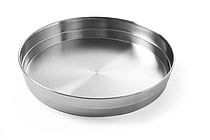 Øl bakke i rustfrit stål med dekorativ mønster, ø315x(h)45mm