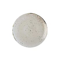 Tallerken Flad Coupe | Ø16cm til Ø32cm | NovaEco Saturno Nature Porcelæn