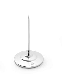 Bonspyd i blank aluminium, ø80x(h)150mm, skruer eller klæb inkluderet