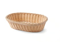 Ovalt brødkurv med rustfrit stål wireforstærkning, 380x270x90mm