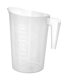 Robust og stabelbar målekande, 5l, ø210x(h)270mm