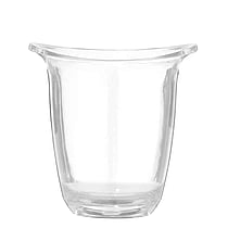 Transparent 3l champagnekøler i plastik, oval, 220x185x226mm