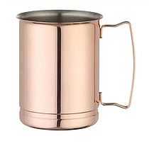 Copper cocktail & ølkrus, 0,4l, kurvet model, 3 funktioner