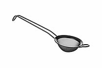 Sort bar strainer i rustfrit stål, perfekt til drinks og bagværk