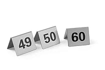 Bordstandere med numre 49-60