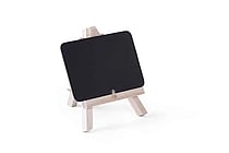 Sort bordtavle i træ – 2 stk, mål: 148x130x120mm.