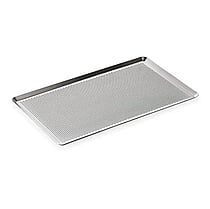 Bageplade, alu m/3mm perforering, skrå kant, 1/1GN