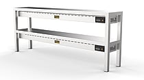 Combisteel – OVERSHELF KERAMISK OPVARMET 2 NIVEAUER 1600 8 VARMELEGEMER AF 250W