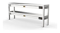 Combisteel – OVERHYLDE KERAMISK OPVARMET 2 NIVEAUER 1800 10 VARMELEGEMER PÅ 250W