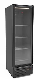 Combisteel – KØLESKAB 1 GLASDØR SORT 550L