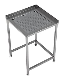 Combisteel – ARBEJDSBORD HJØRNE MED INTEGRERET DRÆNBAKKE 650X650