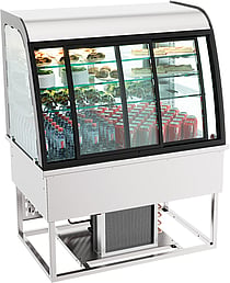Combisteel – INDBYGGET KØLEDISPLAY 200L GLIDESKYDEDØRE