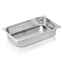 WAS Kantine 1/1 GN 100 mm dyb – perforeret stål