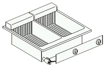 Combisteel – EL. FRITERER 2X10 L