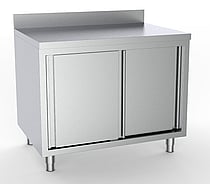 Combisteel – 600 ARBEJDSBORD SKYDEDØRE BAGKANT 1000
