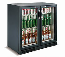 Combisteel – BACKBAR KØLER SORT 2 DØRE