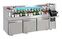 Combisteel – KØLET DISK 3 DØRE MED COCKTAILBAR STATION