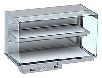 Combisteel – INDBYGGET KUBISK OPVARMET KERAMISK DISPLAY VÆGMODEL – HVID 3/1