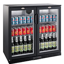 Combisteel – BACKBAR KØLER SORT 2 DØRE