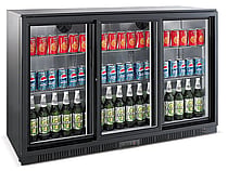 Combisteel – BACKBAR KØLER SORT 3 SKYD