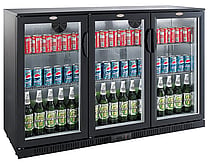 Combisteel – BACKBAR KØLER SORT 3 DØRE