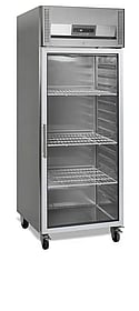 RK710G Rustfrit Stål Køleskab med Glasdør, 650L, 148kg