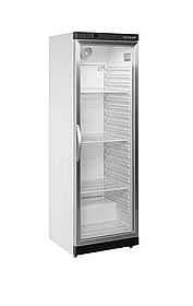 UR400G Hvidt Displaykøleskab med Glasdør, 350L