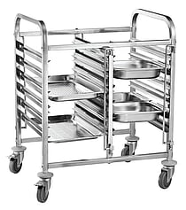 Dobbelt mobil vogn – 12 x GN 1/1, 740x550x(H)940mm, 2 stk.