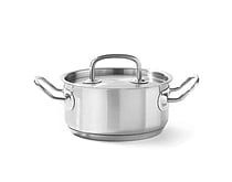 Lav gryde med låg, Kitchen Line, 1,5L, ø160x(H)75mm, Hendi