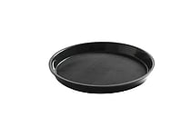 Rundt serveringsfad med skridsikker kant, sort, ø320x(h)37mm