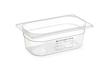 GN 1/4 HACCP Beholder, Transparent, 5,5L, 265x162x(H)200mm, Hendi