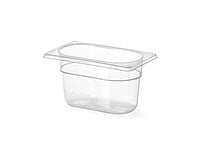 GN 1/9 beholder i polypropylen, Profi Line, 1L, Transparent, 176x108x(H)100mm