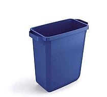 Beholder blå 60L plast u/låg
