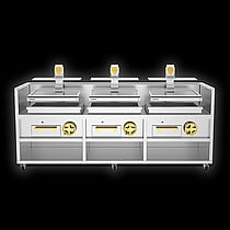 Josper Basque Grill PVJ-76-3-3-MB Individual triple grill