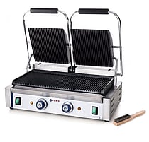 Panini grill 3600W, stor klemgrill, double