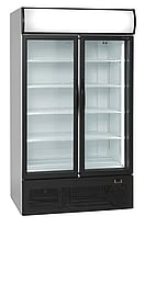 FSC1950H 2-Dørs Displaykøler med Lystop, 710 Liter