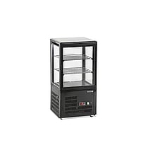UPD60-BLACK Bordmodel Display-Kølemontre, 60 Liter Kapacitet, Sort Design