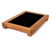 JOSPER Serveringsfad basalt m/Irokotræ, 46x14cm