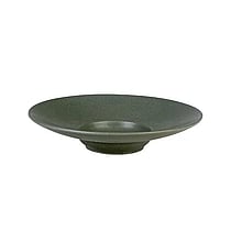 PLATE WIDE RIM L 023,5 x H.4,5cm ‘GRADES GREEN'(V/6)