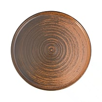 Lykke Brown høj kant tallerken, 180 mm
