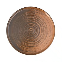 Lykke Brown høj kant tallerken, 180 mm