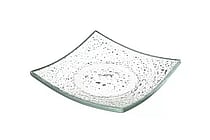 Vetro fingerfood firkantet transparent glasfad, 80x80mm