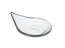 Vetro fingerfood regndråbe transparent glasfad, 80x100mm